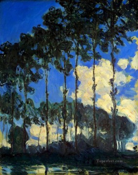 Bosque Painting - Álamos a orillas del bosque de Epte Claude Monet